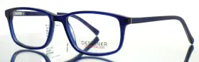 54-17-140 Designer Looks For Less A4010 Indigo Mens Rectangle Eyeglasses B 36 A