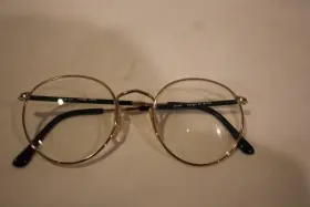 Designs By Gordon 51022 Retro Spec Eyeglasses Hip Ftdesigns Gordonft Gold Round 5-1/2 Frame Japan