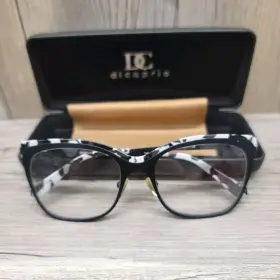 17-135 Diacaprio Dc237 Dicaprio Dc327 Capri Black White 51/17-135 Flex Hinge Eyeglasses -fast Shipping