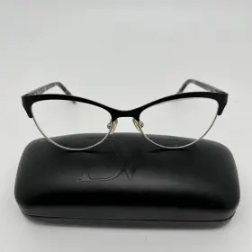 Dvf8042 Diane Von Furstenberg 001 Black Grey 52-16 Eyeglass Frames Only