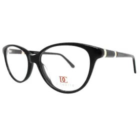 53-16-145 Dicaprio 331-capri Dc Black/gold Eyeglasses Frames Only -new Condition
