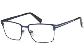 53-17-140 Dicaprio Dc175 Capri Optics Mens Eyeglasses Blue/gun With Soft Case