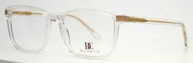 55-18-145 Dicaprio Dc184 Crystal Gold Unisex Rectangle Full Rim Eyeglasses B 43