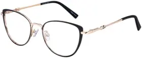 52-20-140 Dicaprio Dc204 Capri Optics Womens Eyeglasses Black With Soft Case