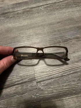0111 Diesel Eyeglasses Dv Women Brown Full Rim Plastic Eyewear Glasses Frames