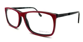 55-16-145 Diesel Dl5166 New 05a Red Jeans Authentic Eyeglasses