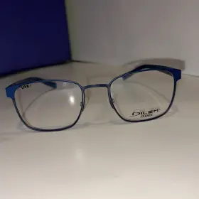 3hlc02a Dilem France Z8555a New Authentic Eyeglass Frame - Navy Metal- 54 Eye