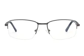 Vf0259-c Dilly Dollar Flexon 180 Dual-axis Eyeglass Frames Metal Rectangular Semi-rimless Optical Gla