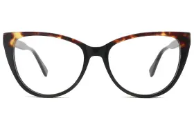 Vf0610-c Dilly Dollar Vf0610 Teagan Acetate Cat-eye Glasses With Tortoise Shell Accents And Spring