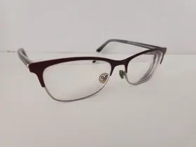 Dior 827886335756 Christian Eyeglasses Frames Montaigne N32 Sf2 Black Burgundy Red Silver