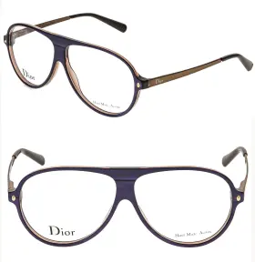 Cd3226 Dior Christian 3226 Les Marquises Bronze Violet Brown Aviator Eyeglasses