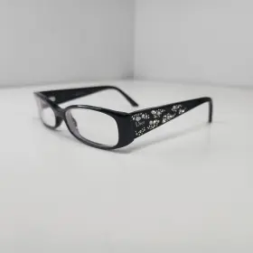 Cd3253 Dior Cd3259 Christian 807 130 Black Rhinestone Eyeglasses Frame Made In Italy