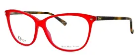 Cd3270 Dior New Christian Qyb 53mm Red Translucent Brown Eyeglasses Frames Italy