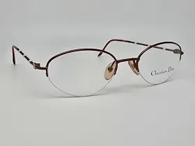 Cd3527 Dior Christian Cd3527/j 15v Brown Pearl Semi-rimless Eyeglasses Frame Austria