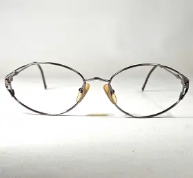 Dior Cd3530 Christian 48-18-135 Eyeglasses Silver Tone Frame Beads Austria 90ft