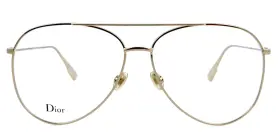 Stellaireo17 Dior New Jg5 58mm Gold Aviator Eyeglasses Frames Italy Unisex
