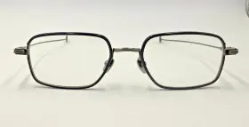 Drx-2044-a-slv-nvy-52 Dita Authentic Ripley Demo Lens Eyeglasses - 52 Mm
