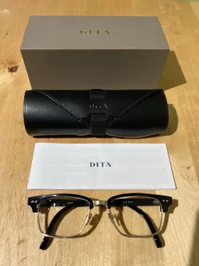 Drx-2064-b-blk-gld Dita Pre Owned Statesman Three Eyeglasses Drx-2064-b- Black/gold 52mm