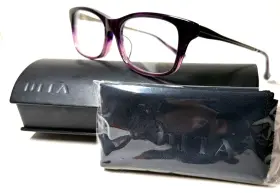 Drx-3010d-50 Dita New Rare Lucia Titanium Purple Silver Eyeglasses 50-15 Japan