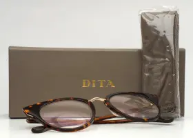 Drx-3037-b-trt-gld-49 Dita Reckless Tortoise Gold Womens Round Eyeglasses Dt1