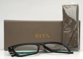 Dtx461-a-01 Dita Lataro Matte Black Iron Mens Rectangle Eyeglasses 53-17-145 Dt1