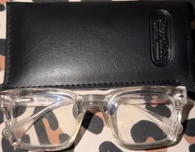 Up322 Dita Sequoia Clear Crystal Eyeglass Frames Chunky Acetate Square Glasses