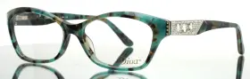 54-16-140 Diva 5492 C.b44 Aqua Mottled Silver Womens Eyeglasses B 35