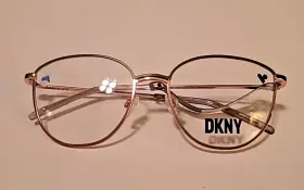 53.17.135 Dkny Dk1027 New Women Eyeglass Frames 310 Demo Lenses Gold Tone Metal