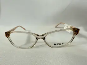 52-15-135 Dkny Dk5011 Eyeglasses Frames 280 Nude Clear Cat Eye Full Rim H15796