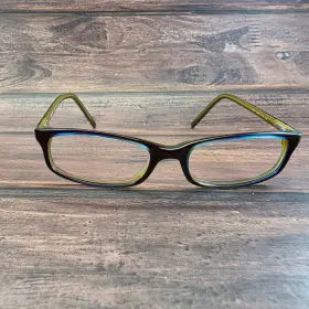 51-17-140 Dkny Dy4557 3270 Olive Green Brown Rectangular Eyeglasses Frames