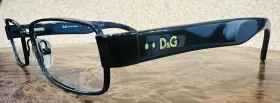 Dg5076 Dolce & Gabana And Gabbana Black Rectangular Eyeglasses Horn-rimmed Frames Only 064