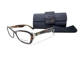 53-16-135 Dolce&gabbana 056597072403 And Dg 3168 2738 Havana Brown Gold Rx Eyeglasses Mm Italy