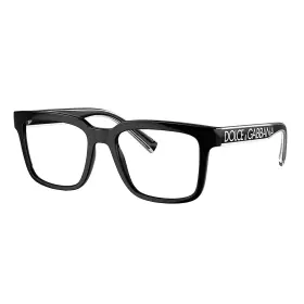 5101 Dolce & Gabbana 056597845366 And Dg 501 Black Plastic Square Eyeglasses 52mm