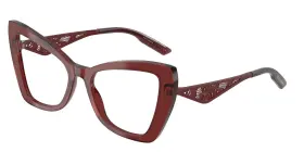 0dg3409 Dolce & Gabbana New And 3409 Eyeglasses 3045 Red 100% Authentic