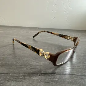 3059-b Dolce&gabbana Eyeglasses Dg 850 Brown Gold 52-16 130 Frames Only