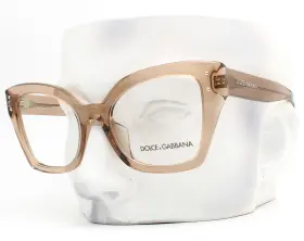 3386f Dolce & Gabbana Dg 3432 Eyeglasses Glasses Brown 53mm With Case Alternative Fit