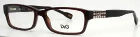 53-16-135 Dolce&gabbana Dg1207 And 1839 Brown Womens Rectangle Eyeglasses B 30