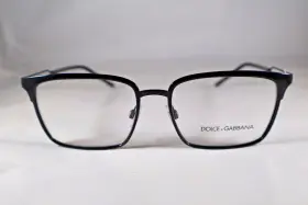 Dg1295 Dolce&gabbana And Eyeglasses Frames 01 Black Rectangle Unisex 55 17 145