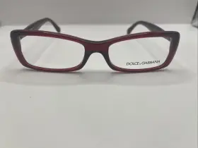 52-16-135 Dolce&gabbana Dg3139 And 550 Red Transparent Eyeglasses