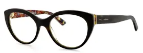 Dolce&gabbana Dg3246 And 3037 51mm Havana On Floral Eyeglasses Frames Only Italy
