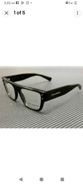 Dg3384 Dolce&gabbana And 501 Black Mens 54 Mm Eyeglasses