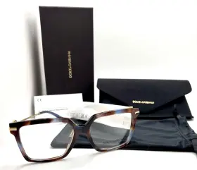 Dg3397 Dolce&gabbana And 3443 Havana Blue Womens 56 Mm Eyeglasses
