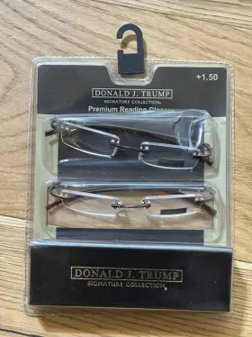 Dtr01-1 Donald J. Trump Eyeglasses Signature Collection 2 Pair Clear Frames And Case