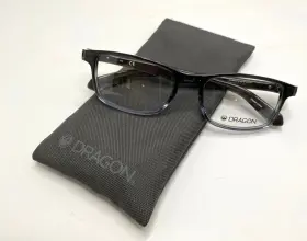 Dr199 Dragon Optical Eyeglasses Liam Navy Gray 54/18 Temples 145mm Soft Case
