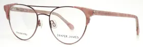 50-18-140 Draper James Dj5015 780 Rose Gold Womens Semi Cat Eye Eyeglasses B 43