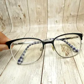 52-17-135 Draper James Dj5031 Blue Brushed Metal Eyeglasses Frames - 414 Indigo