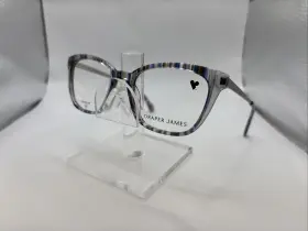 Dj5050 Draper James 036 Smoke Stripe 51/17 M 135 Women S Petite Fit Eyeglasses