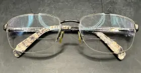 56-18-140 Duck Commander D103 Gunmetal Eyeglasses Frame Rectangular Used