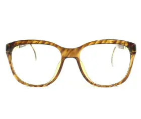 55-18-130 Dunhill 6006-11 Vintage 6006 11 Eyeglasses Frames Brown Yellow Gold Square