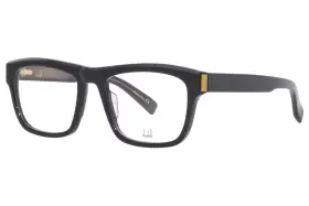 Du0030o Dunhill 001 Eyeglasses Frame Mens Black Full Rim Rectangle Shape 55mm